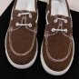 DSQUARED2 SHOES $595 BROWN FABRIC/LEATHER LOGO CONTRAST HEEL TEC SHOE 11 44e NEW