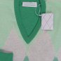 BALLANTYNE SWEATER $1295 MINT GREEN ARGYLE 100%CASHMERE HANDMADE V-NECK M 50 NEW
