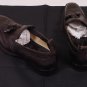 DSQUARED2 SHOES $685 DARK BROWN WING-TIP LOGO ORNAMENTED DRESS LOAFERS 7 40e NEW