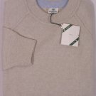 BORRELLI SWEATER $1295 MALT 100%CASHMERE HAND KNIT CREWNECK JUMPER XL 54e NEW