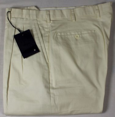 PRADA PANTS $510 LIGHT BEIGE COTTON STRETCH TROUSERS SUMMER SLACKS 38 54e NEW