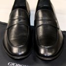 GIORGIO ARMANI SHOES $790 BLACK LAMBSKIN CLASSIC PENNY LOAFER 8 41e NEW