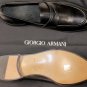 GIORGIO ARMANI SHOES $790 BLACK LAMBSKIN CLASSIC PENNY LOAFER 8 41e NEW