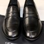 GIORGIO ARMANI SHOES $790 BLACK LAMBSKIN CLASSIC PENNY LOAFER 8 41e NEW