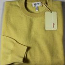 BRIONI SWEATER $1250 YELLOW 100-CASHMERE CREWNECK PULLOVER JUMPER MED 50e NEW