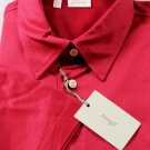 BRIONI POLO $395 STRAWBERRY 3-BTN MERCERIZED COTTON POLO GOLF SHIRT XL 54e NEW
