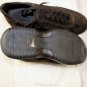 SANTONI SHOES $495 DK BROWN SUEDE/MESH LOGO EMBOSS AIRWALK TRAINER 6.5 39.5e NEW