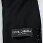 DOLCE & GABBANA SUIT $2290 SOLID BLACK 2-BTN WOOL MARTINI FIT CUT SUIT 42 54 NEW