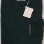 BRUNELLO CUCINELLI SWEATER HUNTER GREEN 100%CASHMERE CREWNECK JUMPER XXL 56e NEW
