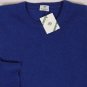 BORRELLI SWEATER $1295 ROYAL BLUE 100%CASHMERE HANDKNIT CREWNECK XXL 56e NEW