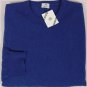 BORRELLI SWEATER $1295 ROYAL BLUE 100%CASHMERE HANDKNIT CREWNECK XXL 56e NEW
