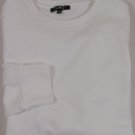 COSTUME NATIONAL SWEATER $395 WHITE 100%COTTON LOGO SLEEVE PULLOVER MED 50e NEW
