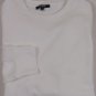 COSTUME NATIONAL SWEATER $395 WHITE 100%COTTON LOGO SLEEVE PULLOVER MED 50e NEW