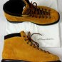 SANTONI SHOES $695 ORANGE SUEDE LUG SOLE CORDUROY PAD ANKLE HIKING BOOT 7 40 NEW