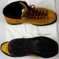 SANTONI SHOES $695 ORANGE SUEDE LUG SOLE CORDUROY PAD ANKLE HIKING BOOT 7 40 NEW