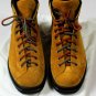 SANTONI SHOES $695 ORANGE SUEDE LUG SOLE CORDUROY PAD ANKLE HIKING BOOT 7 40 NEW
