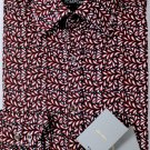 TOM FORD SHIRT $975 RED/BLACK/WHITE DROP PRINT DRESS SHIRT 15.75/33 40 NEW