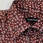 TOM FORD SHIRT $975 RED/BLACK/WHITE DROP PRINT DRESS SHIRT 15.75/33 40 NEW