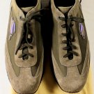 SANTONI SHOES $495 GRAY SUEDE LOGO ORNAMENTED AIRWALK TRAINERS 11.5 44.5e NEW
