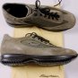 SANTONI SHOES $495 GRAY SUEDE LOGO ORNAMENTED AIRWALK TRAINERS 11.5 44.5e NEW