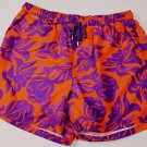 ETRO SWIM TRUNKS $345 ORANGEPURPLE LOGO TROPIC BEACHWEAR SWIMSUIT XXL 56e NEW