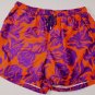 ETRO SWIM TRUNKS $345 ORANGEPURPLE LOGO TROPIC BEACHWEAR SWIMSUIT XXL 56e NEW