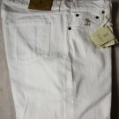 BRUNELLO CUCINELLI JEANS $610 WHITE WASH LOGO 5-PKT FIT LEG DENIM 38/38 54e NEW