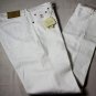 BRUNELLO CUCINELLI JEANS $610 WHITE WASH LOGO 5-PKT FIT LEG DENIM 38/38 54e NEW