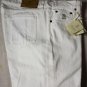 BRUNELLO CUCINELLI JEANS $610 WHITE WASH LOGO 5-PKT FIT LEG DENIM 38/38 54e NEW