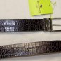 ETRO BELT $350 BURGUNDY CROCODILE EMBOSS / REV BURGUNDY LOGO BUCKLE 36 90cm NEW