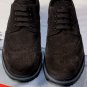 PRADA SPORT SHOES $580 DK BROWN SUEDE WINGTIP TOE ORNAMENT SNEAKER SOLE 7 40 NEW