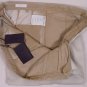 PRADA PANTS $560 KHAKI TAN 100%COTTON LOGO DARKENED LEG TROUSERS 38 54e NEW