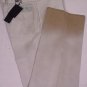 PRADA PANTS $560 KHAKI TAN 100%COTTON LOGO DARKENED LEG TROUSERS 38 54e NEW