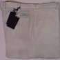 PRADA PANTS $560 KHAKI TAN 100%COTTON LOGO DARKENED LEG TROUSERS 38 54e NEW