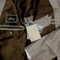 BRIONI COAT $4689 BROWN GLENPLAID 2BTN CASHMERE/SILK HANDMADE JACKET 42L 52e NEW