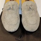 CESARE PACIOTTI SHOES $645 GRAY FLORAL PATTERN LEATHER LOGO LOAFER 8.5 41.5e NEW