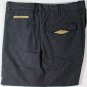 BRIONI PANTS $695 BLACK MICRO-STRIPE COTTON/LEATHER HANDMADE SLACKS 36 52 NEW