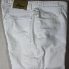 BRIONI JEANS $595 WHITE WASH LOGO 5-POCKET STRAIGHT LEG DENIM 39/39 56e NEW