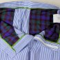 ETRO SHORTS $365 BLUE/WHITE SEERSUCKER STRIPED BERMUDA WALKING SHORTS 42 58e NEW