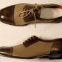 MAISON MARTIN MARGIELA SHOES $695 BROWN CAPTOE LEATHER/TAN MESH DERBY 11 44e NEW