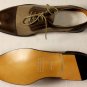 MAISON MARTIN MARGIELA SHOES $695 BROWN CAPTOE LEATHER/TAN MESH DERBY 11 44e NEW