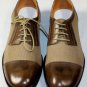 MAISON MARTIN MARGIELA SHOES $695 BROWN CAPTOE LEATHER/TAN MESH DERBY 11 44e NEW