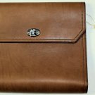 BRUNELLO CUCINELLI iPAD CASE $1150 BROWN CALFSKIN TURN CLOSE iPAD CASE NEW