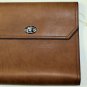 BRUNELLO CUCINELLI iPAD CASE $1150 BROWN CALFSKIN TURN CLOSE iPAD CASE NEW