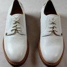 CESARE PACIOTTI SHOES $595 SNOW CALFSKIN 308 MADISON AVE LOGO DERBY 11 44e NEW