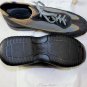 SANTONI SHOES $495 TWO TONE KHAKI SIDE STITCHED AIRWALK TRAINERS 11.5 44.5e NEW