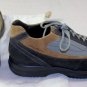 SANTONI SHOES $495 TWO TONE KHAKI SIDE STITCHED AIRWALK TRAINERS 11.5 44.5e NEW