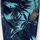 DOLCE & GABBANA SHORTS $680 NAVY/GREEN SHADOW PALM PRINT BERMUDAS 30 44e NEW