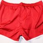 DSQUARED2 SWIM TRUNKS $440 RED CONTRAST WHITE LOGO ORNAMENT SWIMSUIT MED 50e NEW