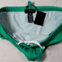 DSQUARED2 SWIM TRUNKS $295 GREEN/BLUE LOGO PRINT BACK SIDE BATHING SLIP S 48 NEW